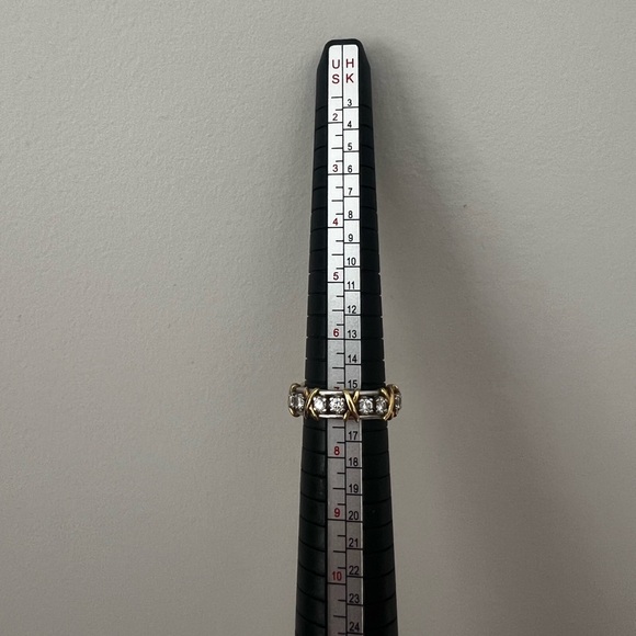 Jean Schlumberger by Tiffany Sixteen Stone Gold Platinum Diamonds Ring w/ Box 7 - Picture 11 of 11